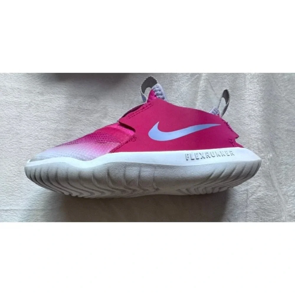Nike Flex Runner Toddler Girls Slip On Sneakers Pink Purple Ombre Size 8C